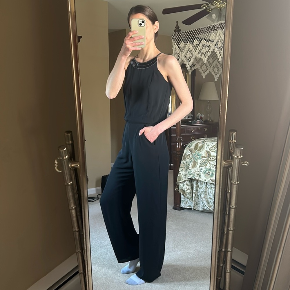 Black jumpsuit sz xs NWT